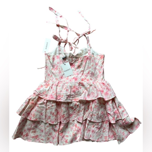 NWT Bardot Womens Laurie Linen Blend Floral Mini Dress 🔥SOLD OUT🔥 - Picture 7 of 7